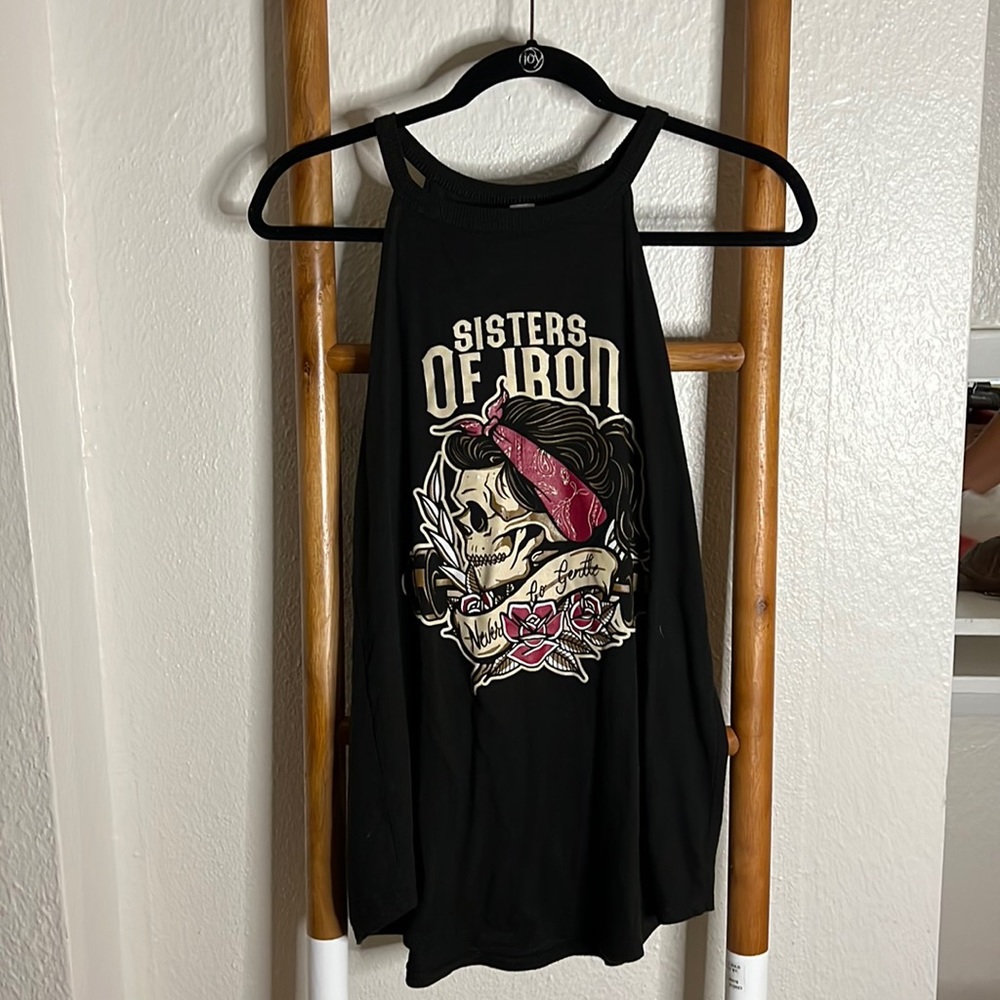 Sisters of iron tank top!